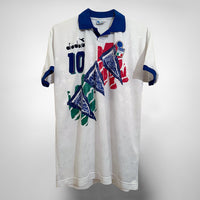 1994-1995 Italy Diadora Player Spec Training Shirt #10 Roberto Baggio - Marketplace