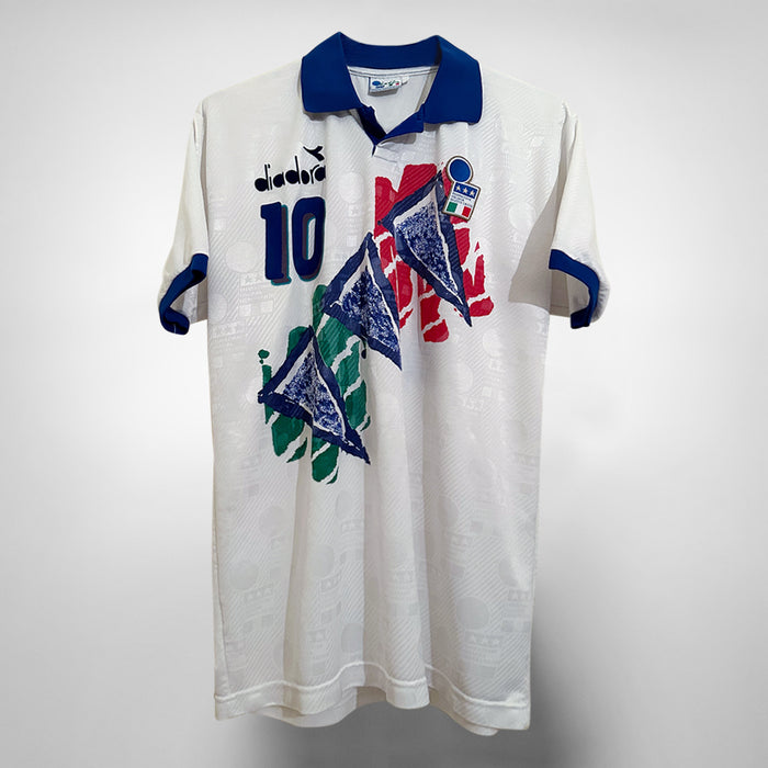 1994-1995 Italy Diadora Player Spec Training Shirt #10 Roberto Baggio - Marketplace