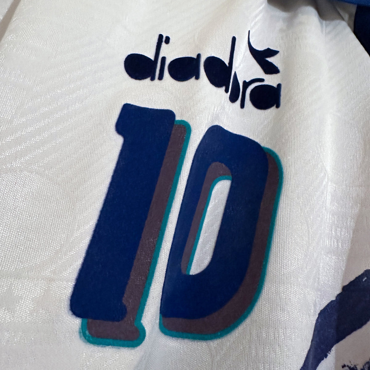 1994-1995 Italy Diadora Player Spec Training Shirt #10 Roberto Baggio - Marketplace