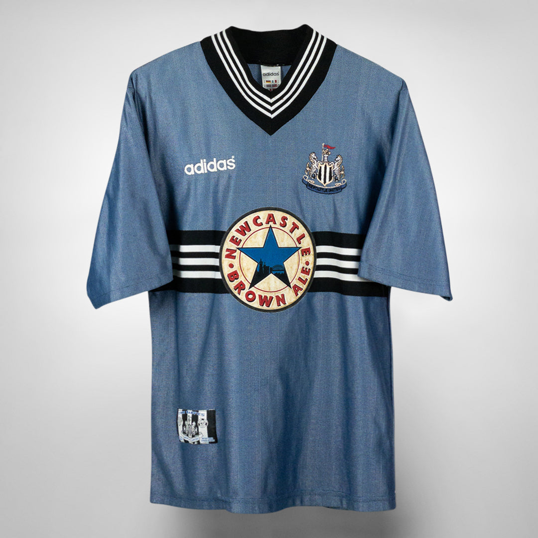 1996-1997 Newcastle United Adidas Away Shirt, Classic Football Shirts, Vintage Football Shirts, Rare Soccer Shirts, Worldwide Delivery, 90's  Football Shirts