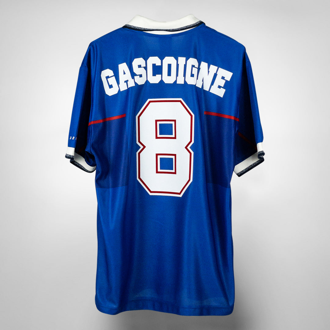 1997/98 Rangers Away Football Shirt Gascoigne #8 / Nike Soccer