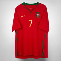 2008-2010 Portugal Nike Home Shirt #7 Cristiano Ronaldo