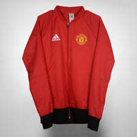 2015-2016 Manchester United Adidas Anthem Jacket Red