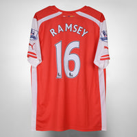 2014-2015 Arsenal Puma Home Shirt #16 Aaron Ramsey - Marketplace