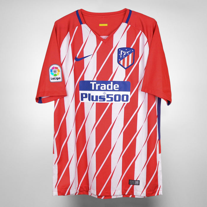 2017-2018 Atletico Madrid Nike Home Shirt #7 Antoine Griezmann - Marketplace