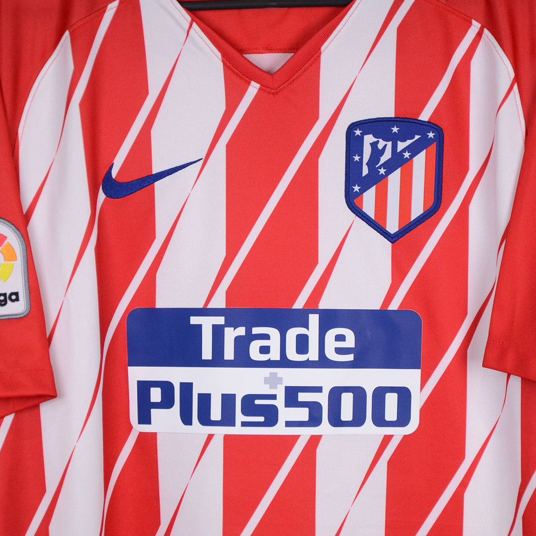2017-2018 Atletico Madrid Nike Home Shirt #7 Antoine Griezmann - Marketplace
