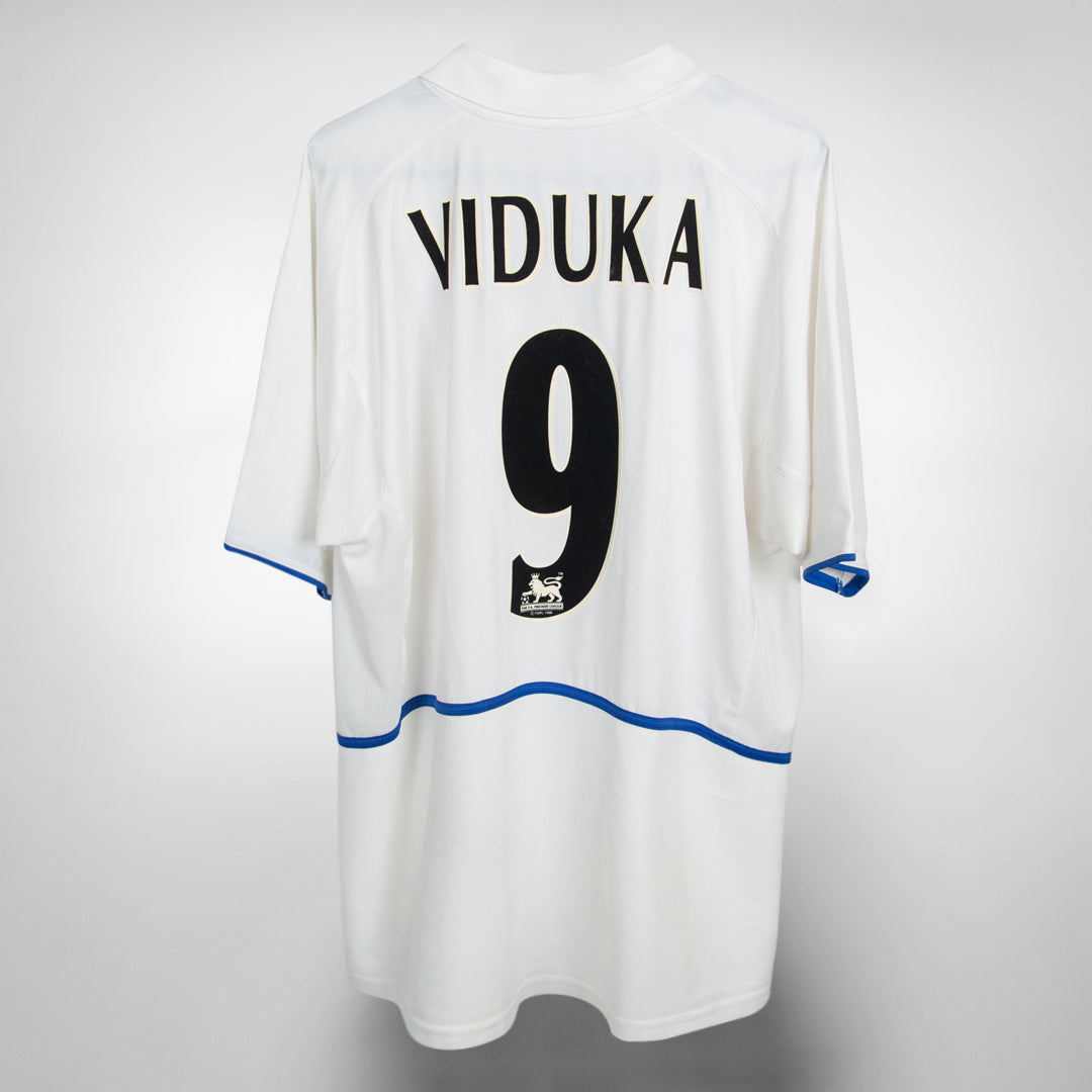 2002-2003 Leeds United Nike Home Shirt #9 Mark Viduka