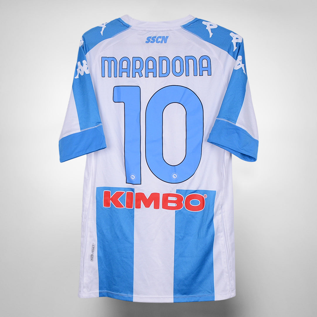 2020-2021 Napoli Player Spec BNWT Kappa Fourth Shirt #10 Diego Maradona - Marketplace