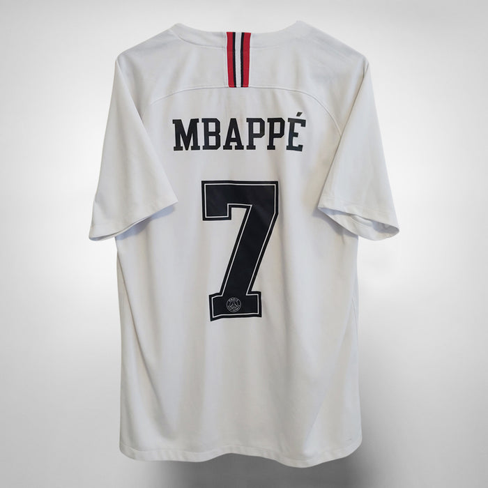 2018-2019 PSG Paris Saint Germain Nike Jordan Fourth Shirt #7 Mbappe