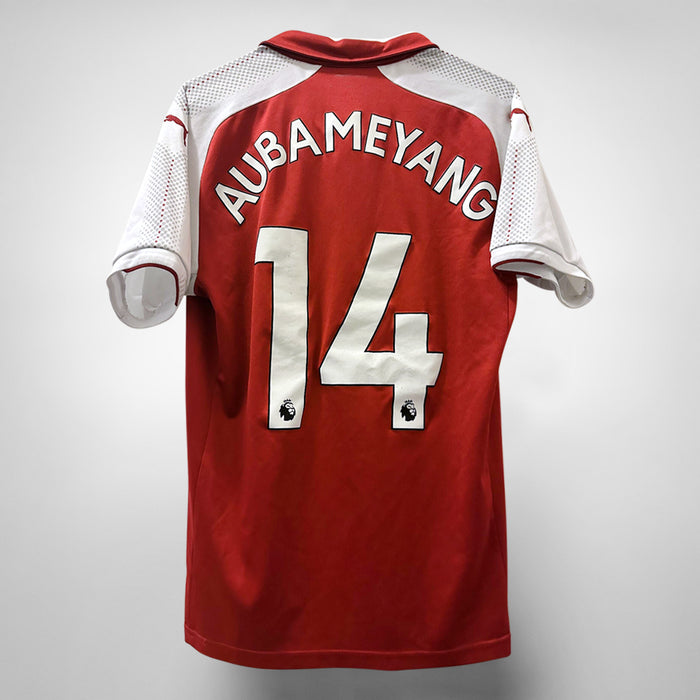 2017-2018 Arsenal Puma Home Shirt #14 Pierre Emerick Aubameyang - Marketplace
