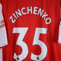 2022-2023 Arsenal Adidas Player Spec Home Shirt #35 Oleksandr Zinchenko - Marketplace