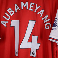 2019-2020 Arsenal Adidas Home Shirt #14 Pierre Emerick Aubameyang - Marketplace