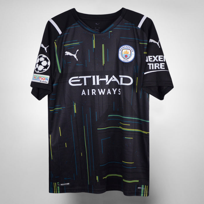 2021-2022 Manchester City Puma Player Spec Home Goalkeeper Shirt #31 Ederson Moraes - Marketplace