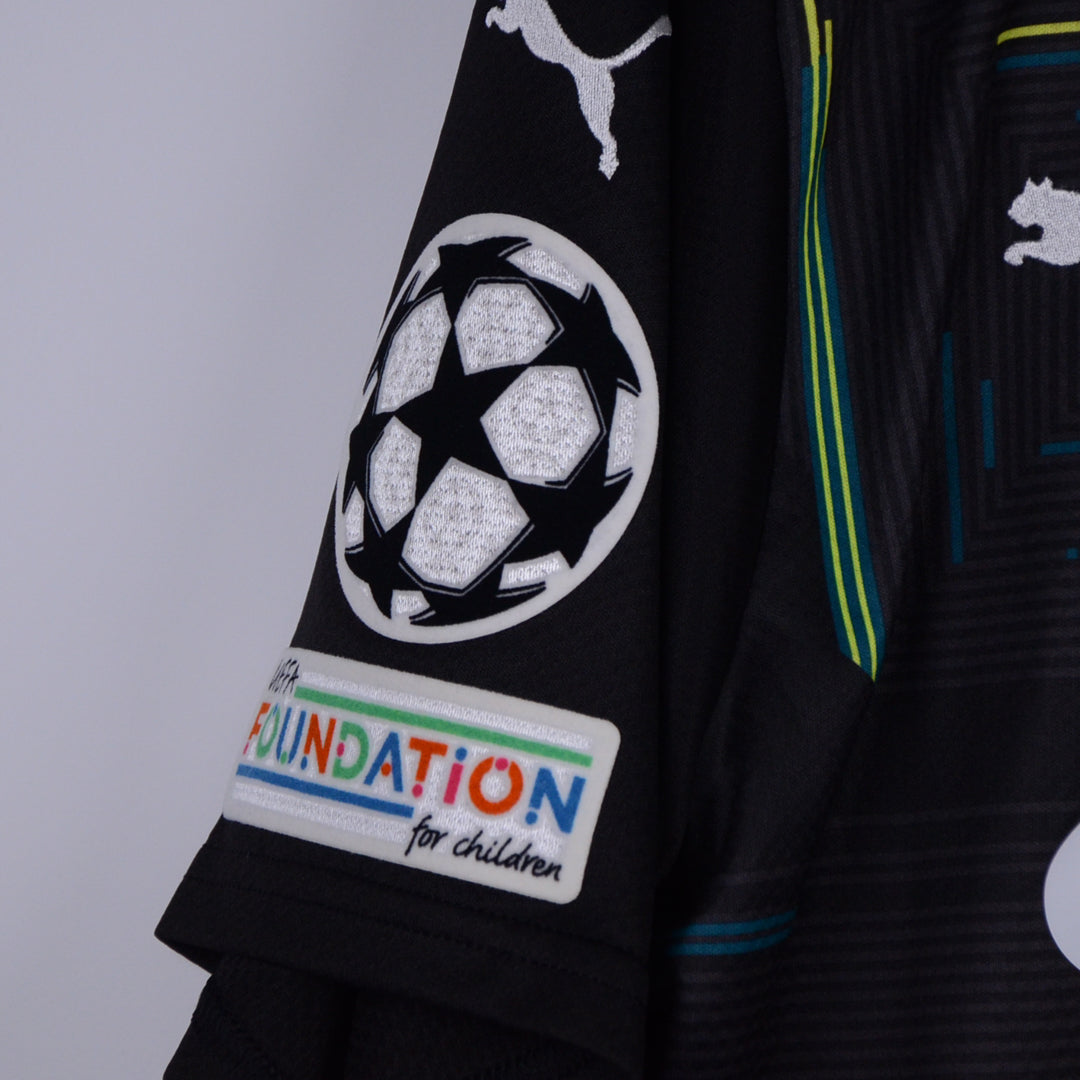 2021-2022 Manchester City Puma Player Spec Home Goalkeeper Shirt #31 Ederson Moraes - Marketplace