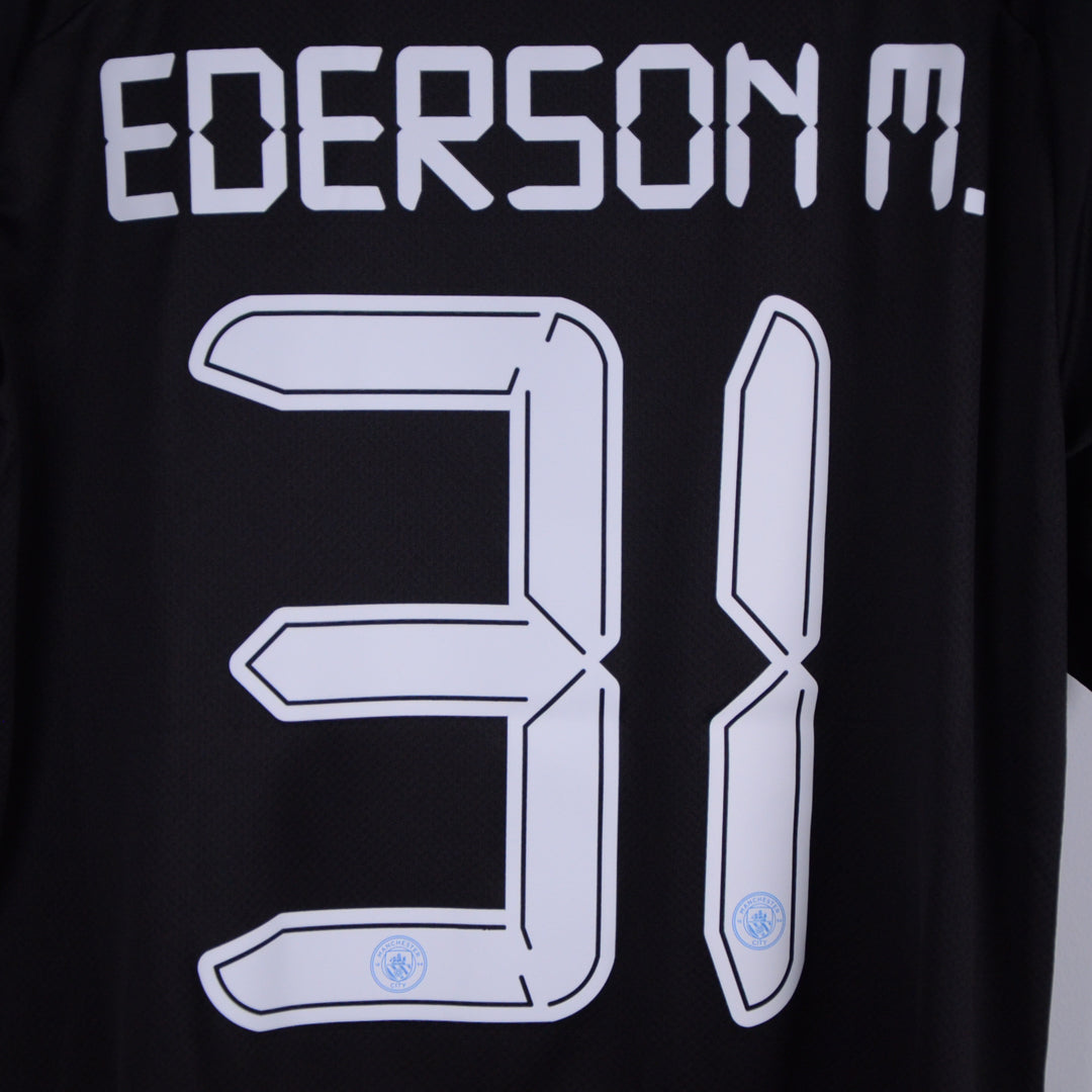 2021-2022 Manchester City Puma Player Spec Home Goalkeeper Shirt #31 Ederson Moraes - Marketplace