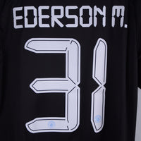 2021-2022 Manchester City Puma Player Spec Home Goalkeeper Shirt #31 Ederson Moraes - Marketplace