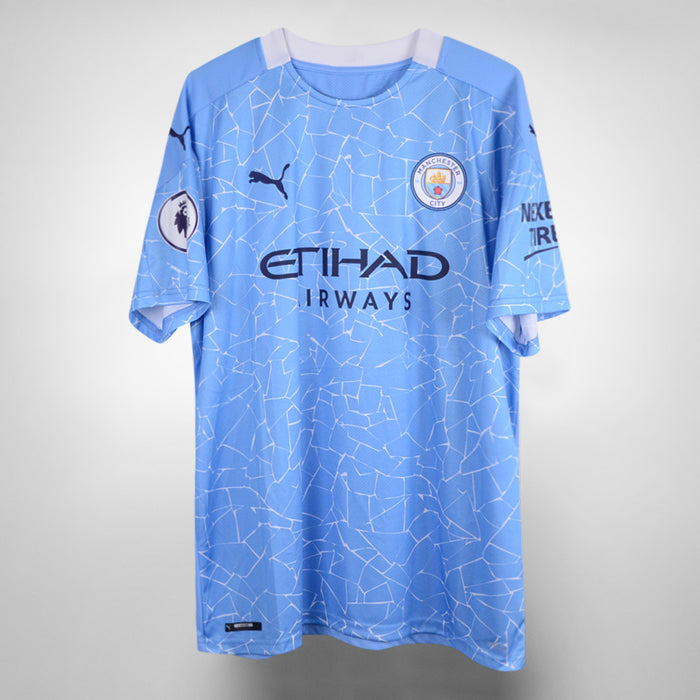 2020-2021 Manchester City Puma Home Shirt #21 David Silva - Marketplace