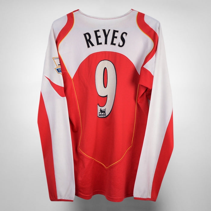 2004-2005 Arsenal Nike Long Sleeve Home Shirt #9 Jose Antonio Reyes - Marketplace