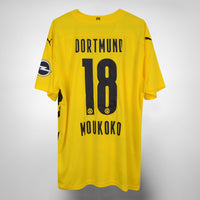 2020-2021 Borussia Dortmund Puma Home Shirt #18 Youssoufa Moukoko - Marketplace