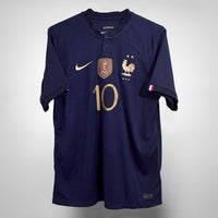 2022-2023 France Nike Home Shirt #10 Kylian Mbappe  - Marketplace