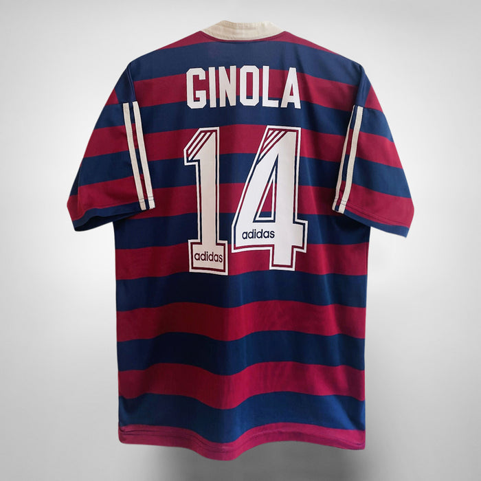 1995-1997 Newcastle United Adidas Away Shirt #14 Ginola - Marketplace