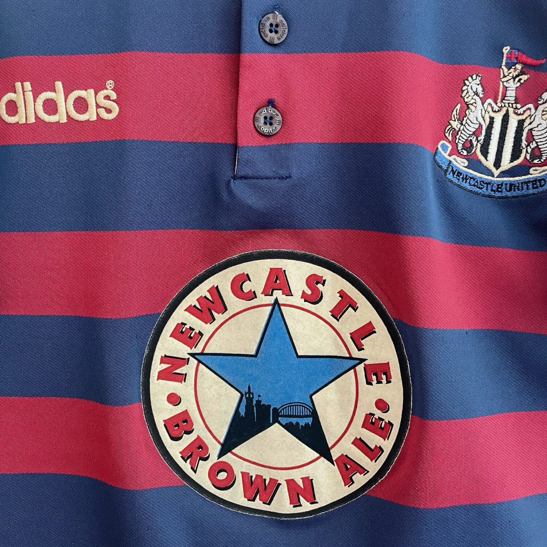 1995-1997 Newcastle United Adidas Away Shirt #14 Ginola - Marketplace