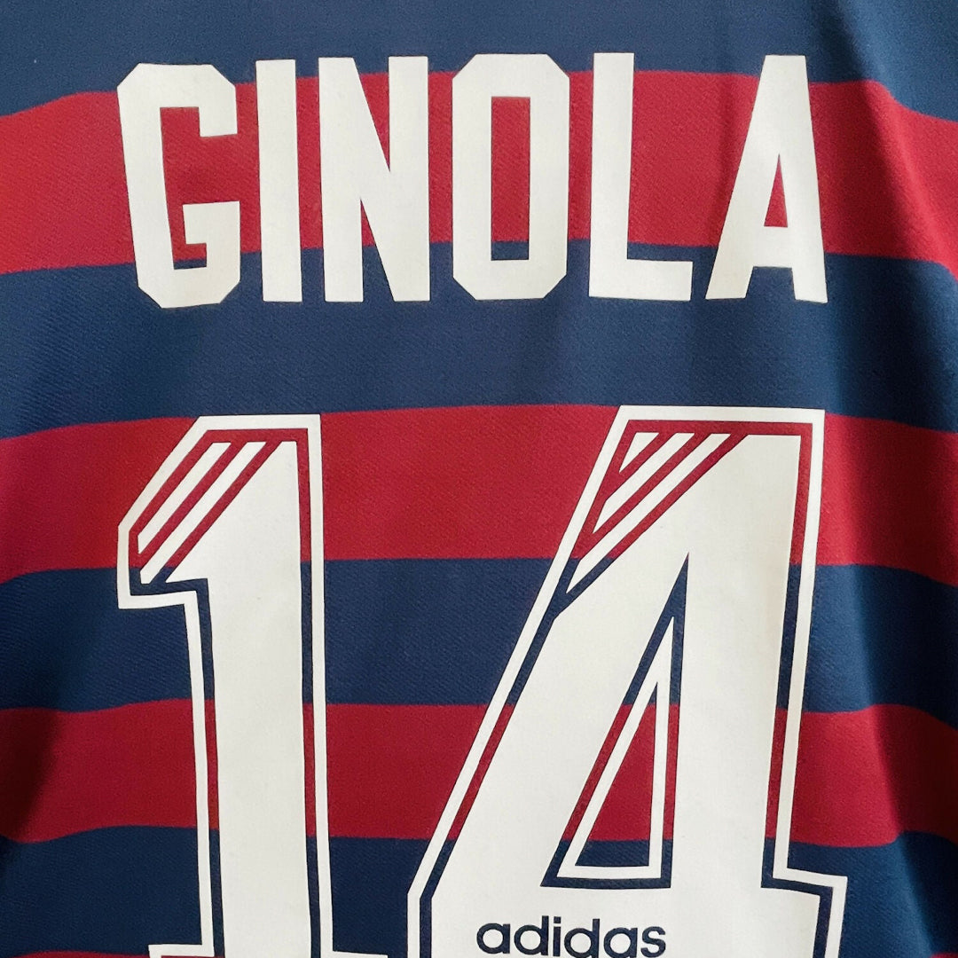 1995-1997 Newcastle United Adidas Away Shirt #14 Ginola - Marketplace