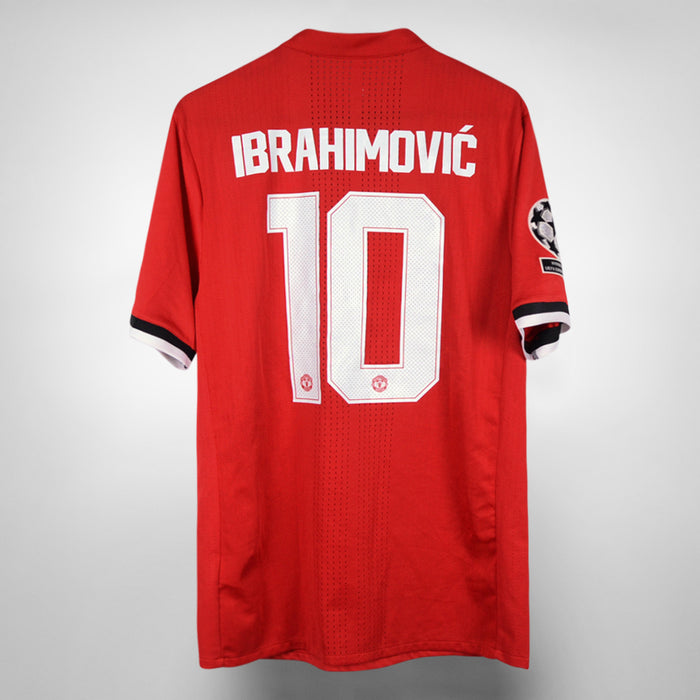 2017-2018 Manchester United Adidas Kit Room UCL Home Shirt #10 Zlatan Ibrahimovic - Marketplace