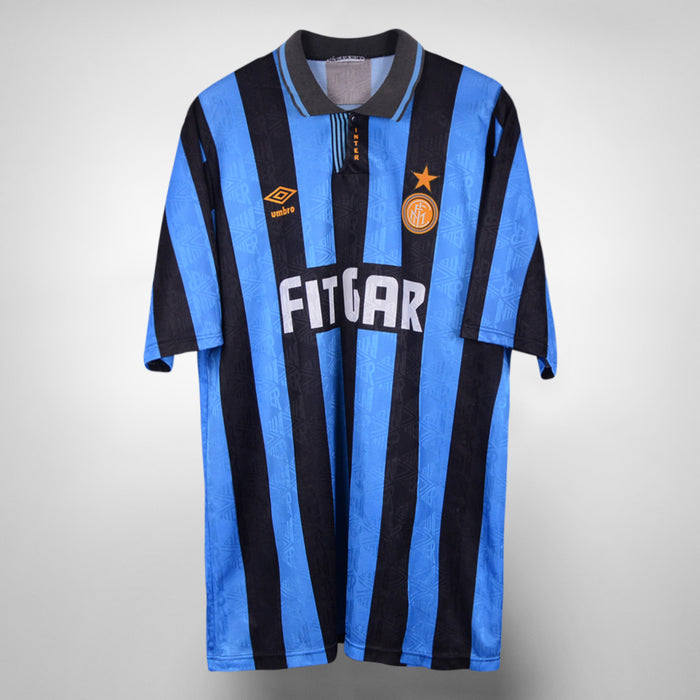 1991-1992 Inter Milan Umbro Home Shirt #9 Jurgen Klinsmann - Marketplace
