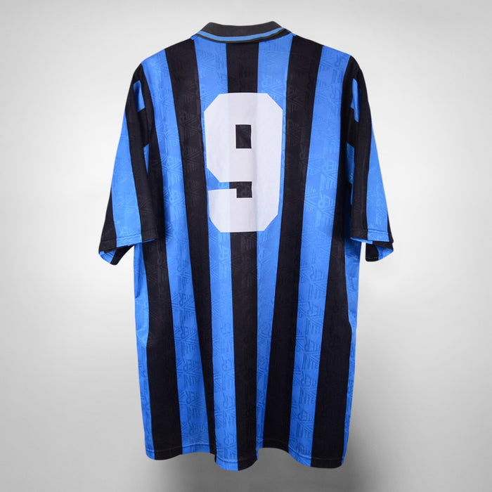 1991-1992 Inter Milan Umbro Home Shirt #9 Jurgen Klinsmann - Marketplace