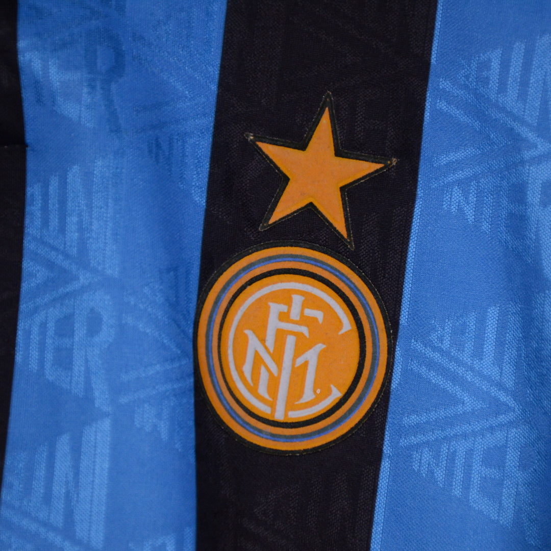 1991-1992 Inter Milan Umbro Home Shirt #9 Jurgen Klinsmann - Marketplace