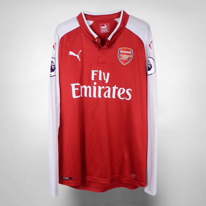 2017-2018 Arsenal Puma Long Sleeve Home Shirt #9 Alexandre Lacazette - Marketplace