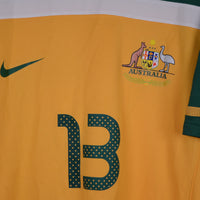 2010-2011 Australia Nike Player Issue Home Shirt #13 Vince Grella - Marketplace