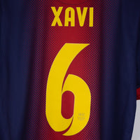 2012-2013 Barcelona Nike Home Shirt #6 Xavi - Marketplace