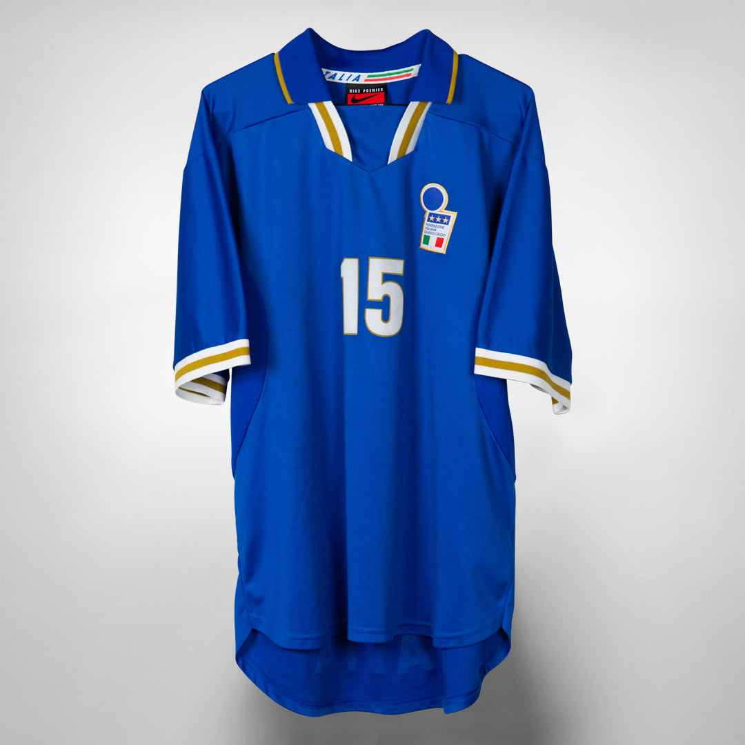 1996-1997 Italy Home Player Issue Home Shirt Roberto #15 Di Matteo - Marketplace