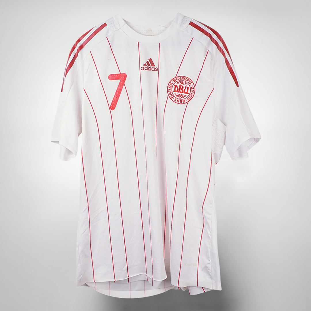 2008-2009 Denmark Adidas Player Spec (Kitroom) Formotion Home Shirt #7 Daniel Jensen - Marketplace