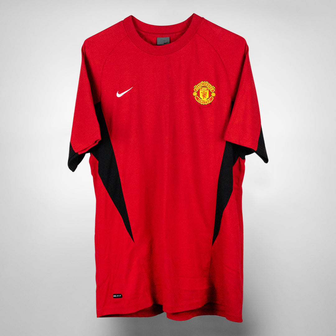 2002 2004 Manchester United Nike Training Shirt Classic Football Shirts Vintage Football Shirts Rare Soccer Shirts Worldwide Delivery 90 s Football Shirts Manchester United Arsenal Juventus Barcelona ...