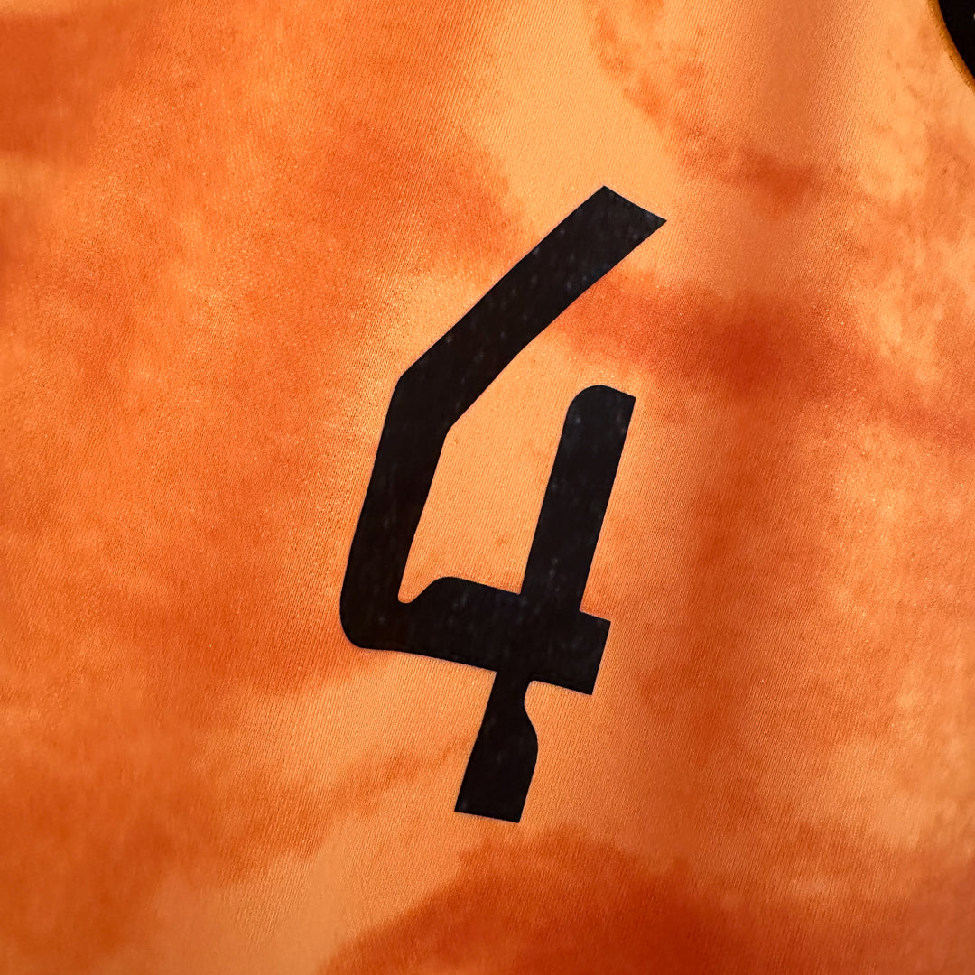 2022-2023 Netherlands Nike Home Shirt #4 Virgil Van Dijk - Marketplace