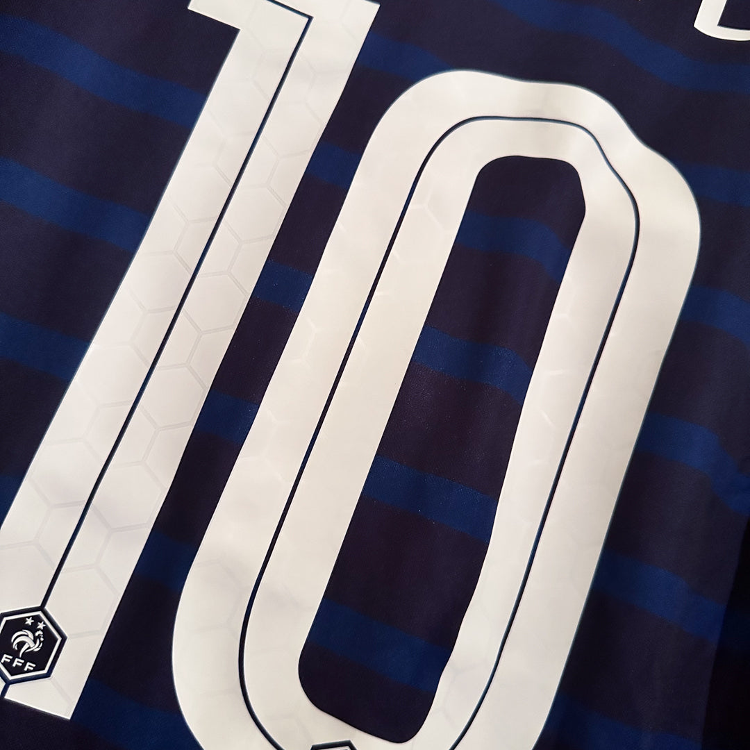 2020-2021 France Nike Home Shirt #10 Kylian Mbappe - Marketplace