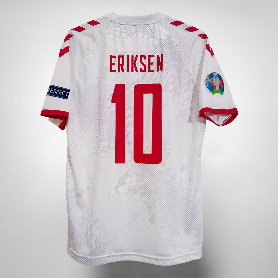 2020-2021 Denmark Hummel Away Shirt #10 Christian Eriksen - Marketplace