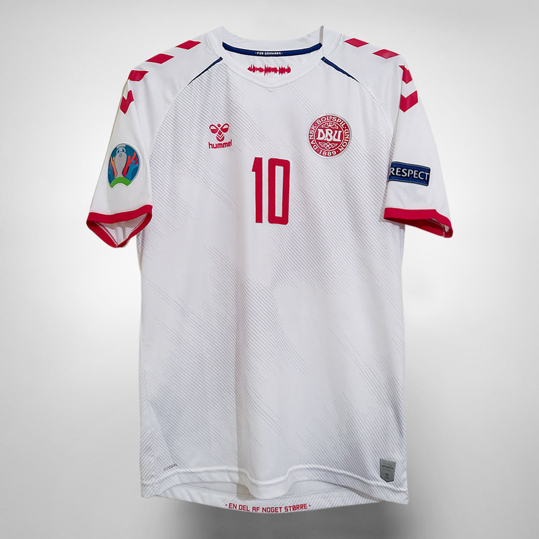 2020-2021 Denmark Hummel Away Shirt #10 Christian Eriksen - Marketplace