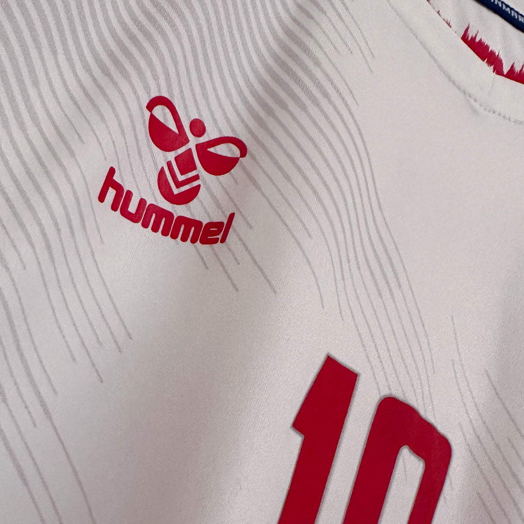 2020-2021 Denmark Hummel Away Shirt #10 Christian Eriksen - Marketplace