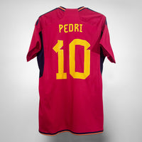 2022-2023 Spain Adidas Home Shirt #10 Pedri  - Marketplace