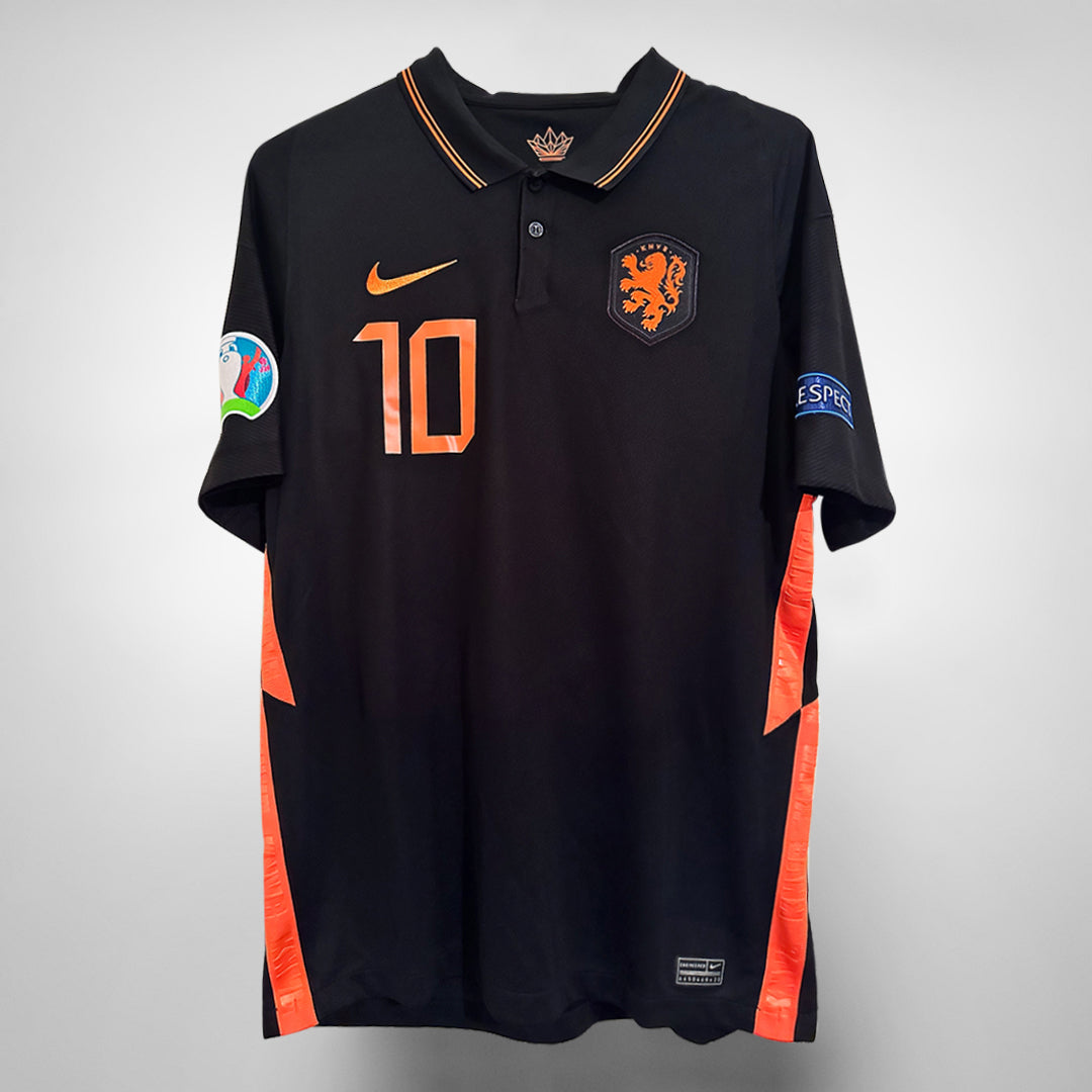 2020-2021 Netherlands Nike Away Shirt #10 Memphis Depay  - Marketplace