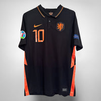 2020-2021 Netherlands Nike Away Shirt #10 Memphis Depay  - Marketplace