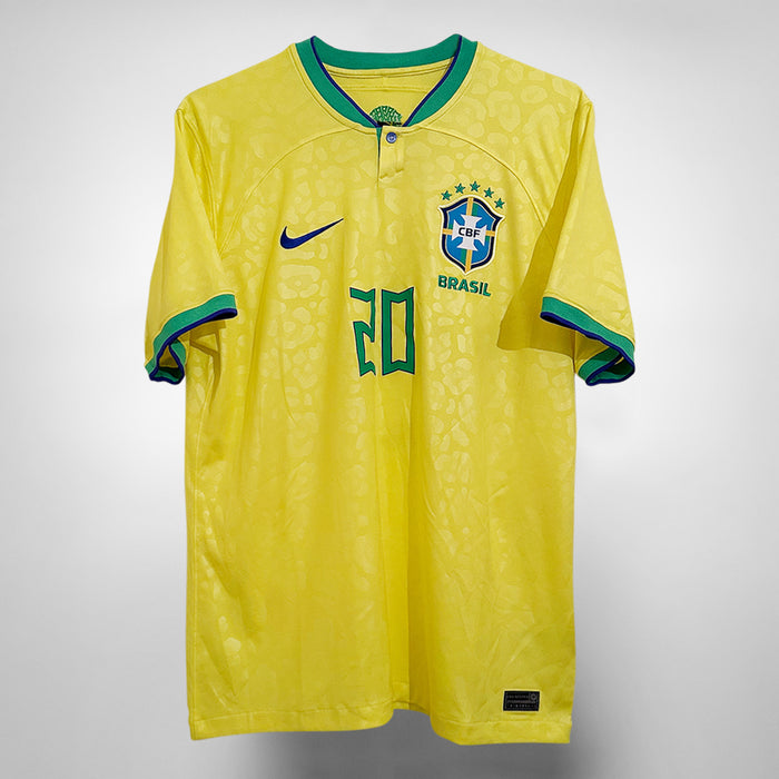 2022-2023 Brazil Nike Home Shirt #20 Vinicius Jr  - Marketplace
