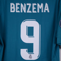 2017-2018 Real Madrid Adidas Player Spec Third Shirt #9 Karim Benzema - Marketplace