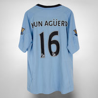 2012-2013 Manchester City Umbro Home Shirt #16 Sergio Kun Aguero - Marketplace