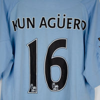 2012-2013 Manchester City Umbro Home Shirt #16 Sergio Kun Aguero - Marketplace