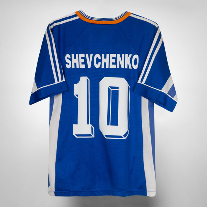 1998 Dynamo Kyiv Adidas Away Shirt #10 Andriy Shevchenko